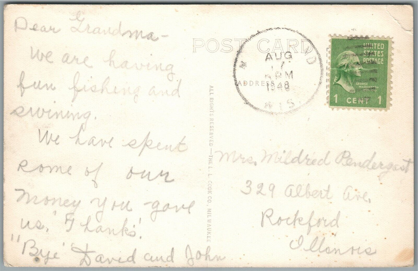 Mc FARLAND WI CRESCENT PARK VINTAGE REAL PHOTO POSTCARD RPPC