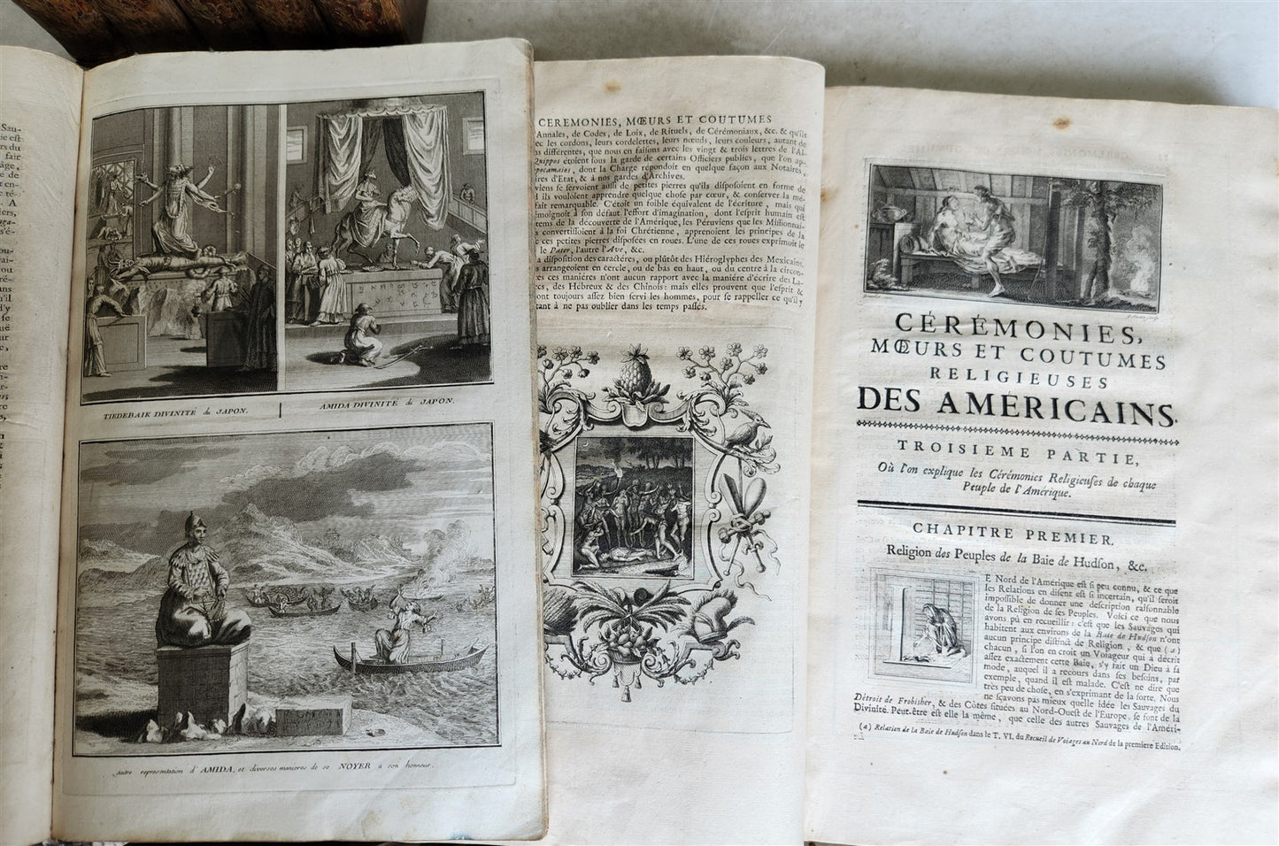 1741 HISTOIRE des CEREMONIES et COUTUMES de PEUPLES DU MONDE 7 vols antique