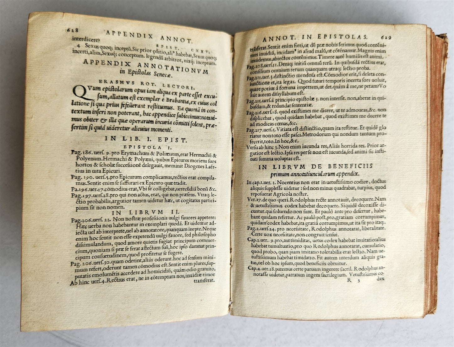 1555 SENECA OPERA antique 16th CENTURY VELLUM BINDING