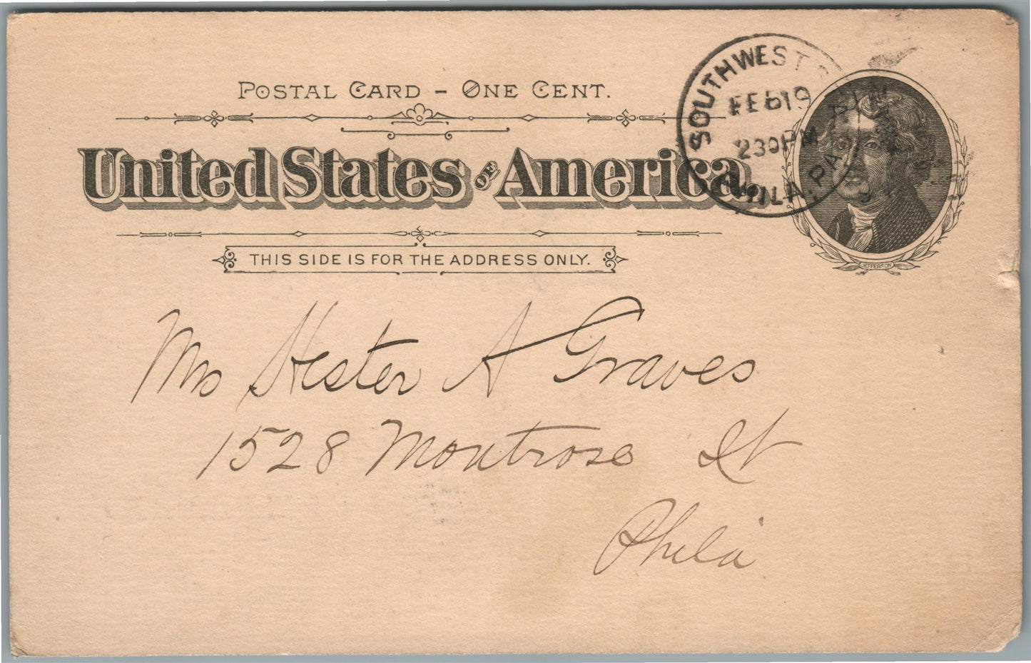 PHILADELPHIA PA JOHN WANAMAKER FAITH FUND MEETING INVITATION ANTIQUE POSTCARD