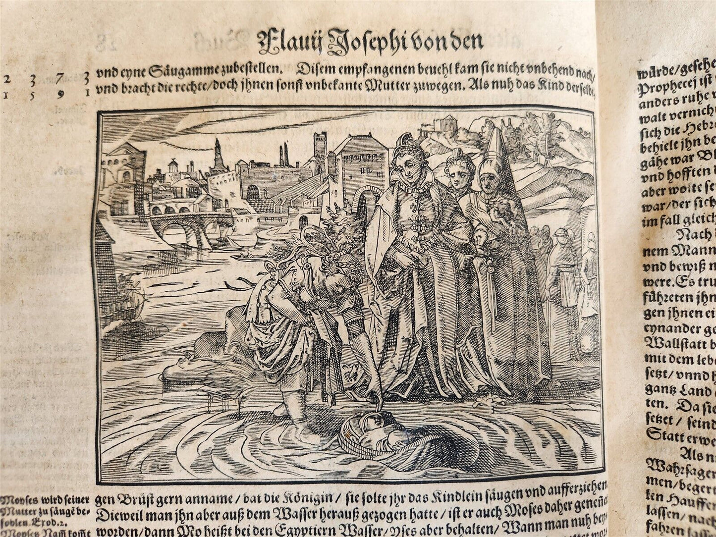 1590 FLAVIUS JOSEPHUS ILLUSTRATED JEWISH HISTORY antique MASSIVE FOLIO JUDAICA