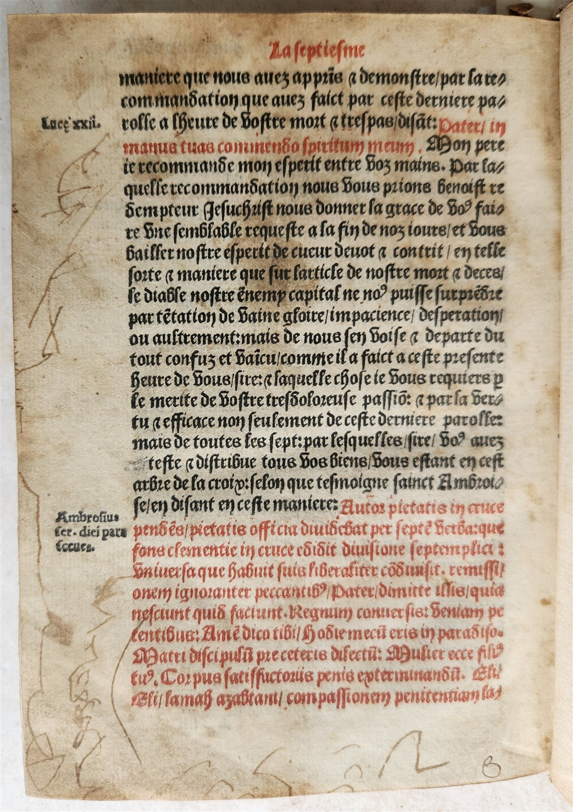 1535 POST-INCUNABULA ILLUSTRATED antique in FRENCH by Jean de Gagny VELLUM BOUND