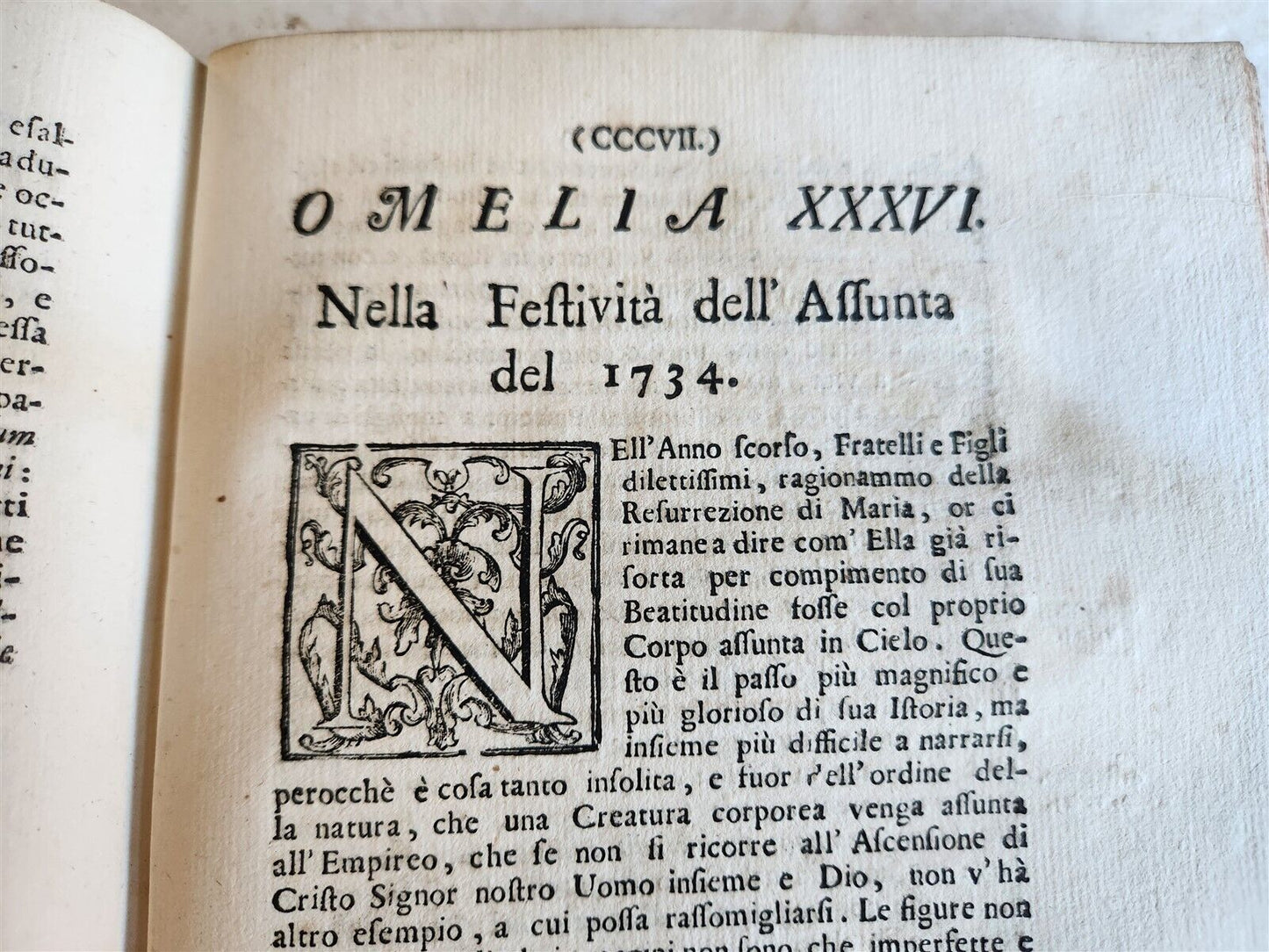 1739 OMELIE DETTE DA ALESSANDRO BORGIA antique RARE SERMONS
