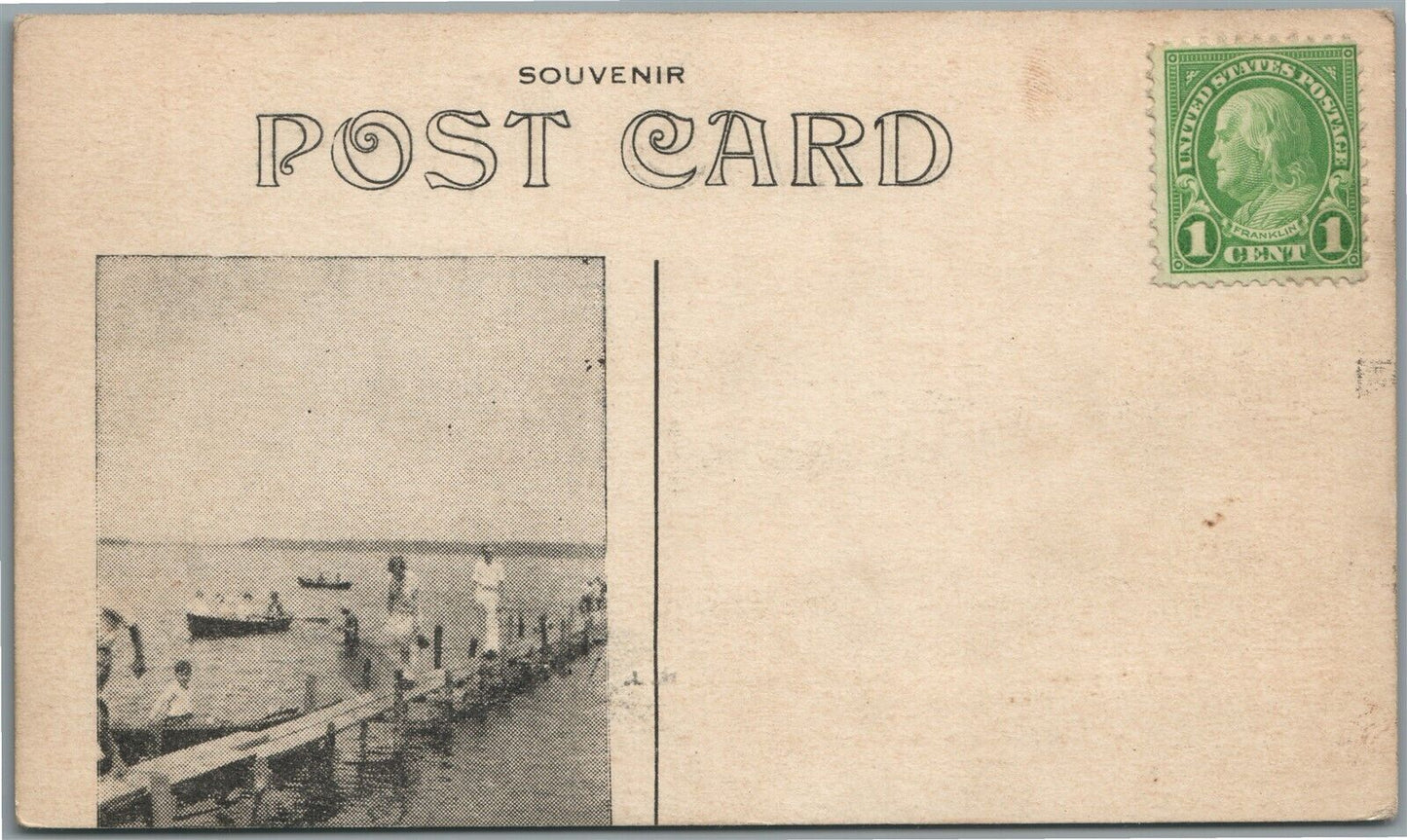 MANTOLOKING NJ CAMP NEJECHOON THE METEDECONK ANTIQUE POSTCARD