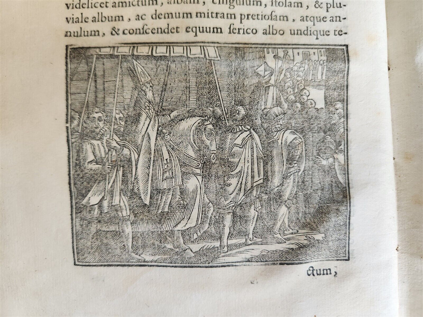 1713 CEREMONIALE EPISCOPORUM antique ILLUSTRATED VELLUM BINDING