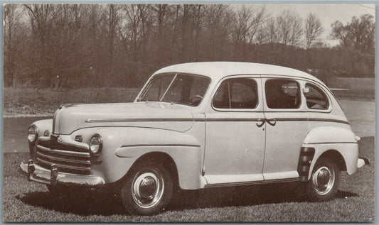 1946 FORD DELUXE VINTAGE POSTCARD