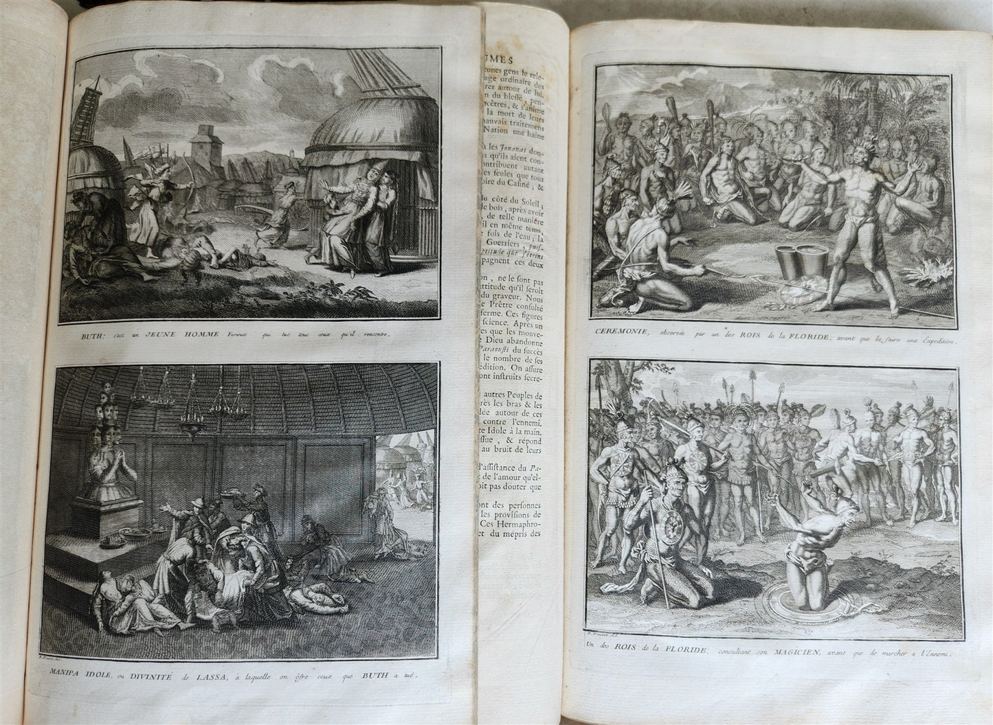 1741 HISTOIRE des CEREMONIES et COUTUMES de PEUPLES DU MONDE 7 vols antique