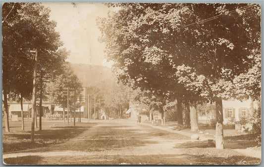 SO. ROYALTON VT STREET SCENE ANTIQUE REAL PHOTO POSTCARD RPPC