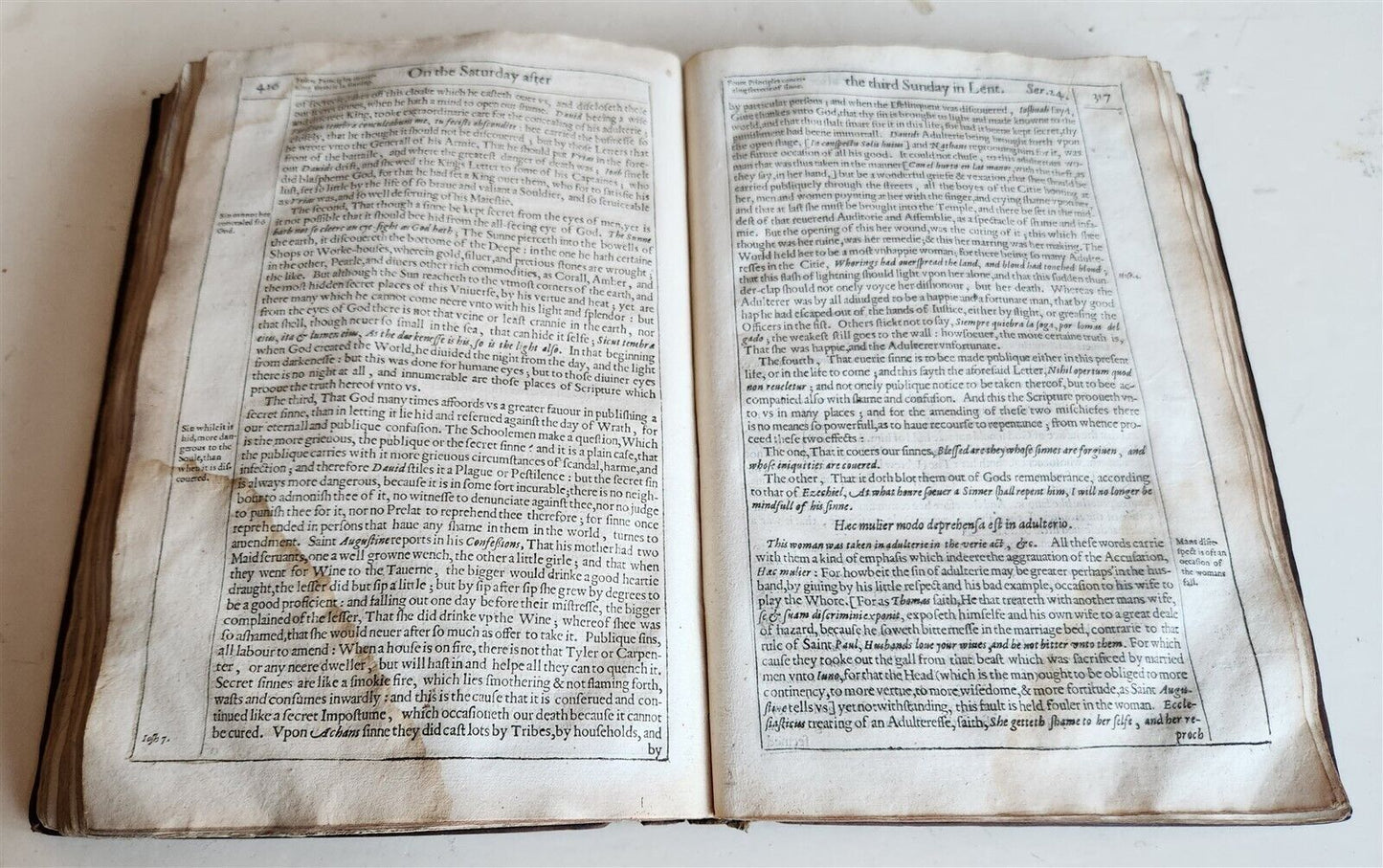 1629 SERMONS by FONSECA antique in ENGLISH