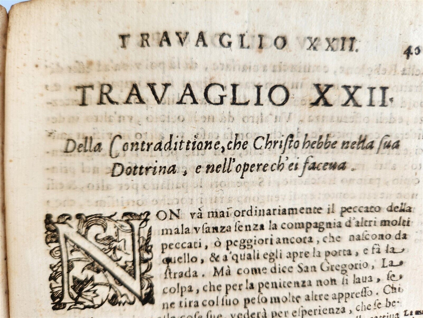 1644 TRAVAGLI DI GIESU by Fr. Tomaso di Gesu antique Travails of Jesus VELLUM