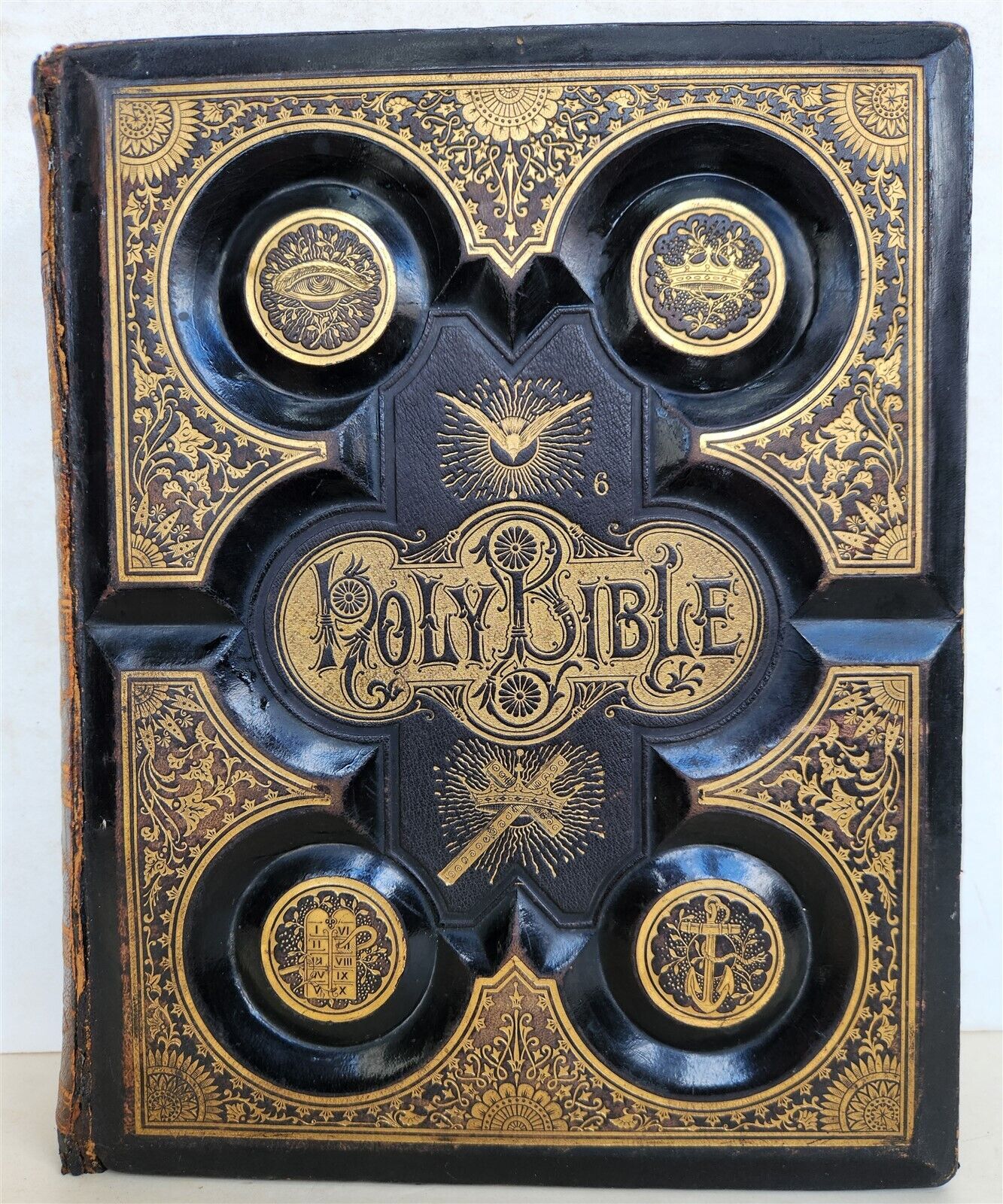 1870s BIBLE SALESMAN SAMPLE RARE antique AMERICANA ILLUSTRATED FOLIO G. DORE