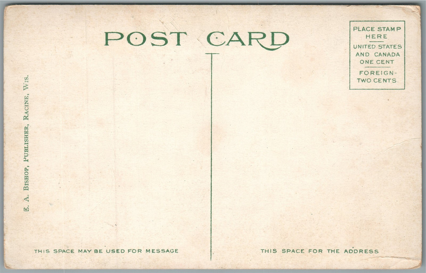 RACINE WI RAILWAY STATION RAILROAD DEPOT ANTIQUE POSTCARD