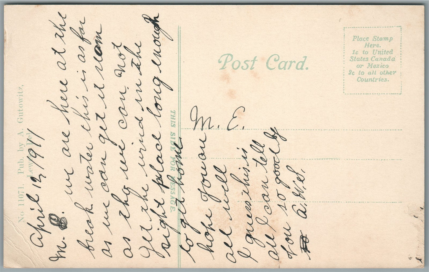 PILOT BOAT SHIP ANTIQUE POSTCARD