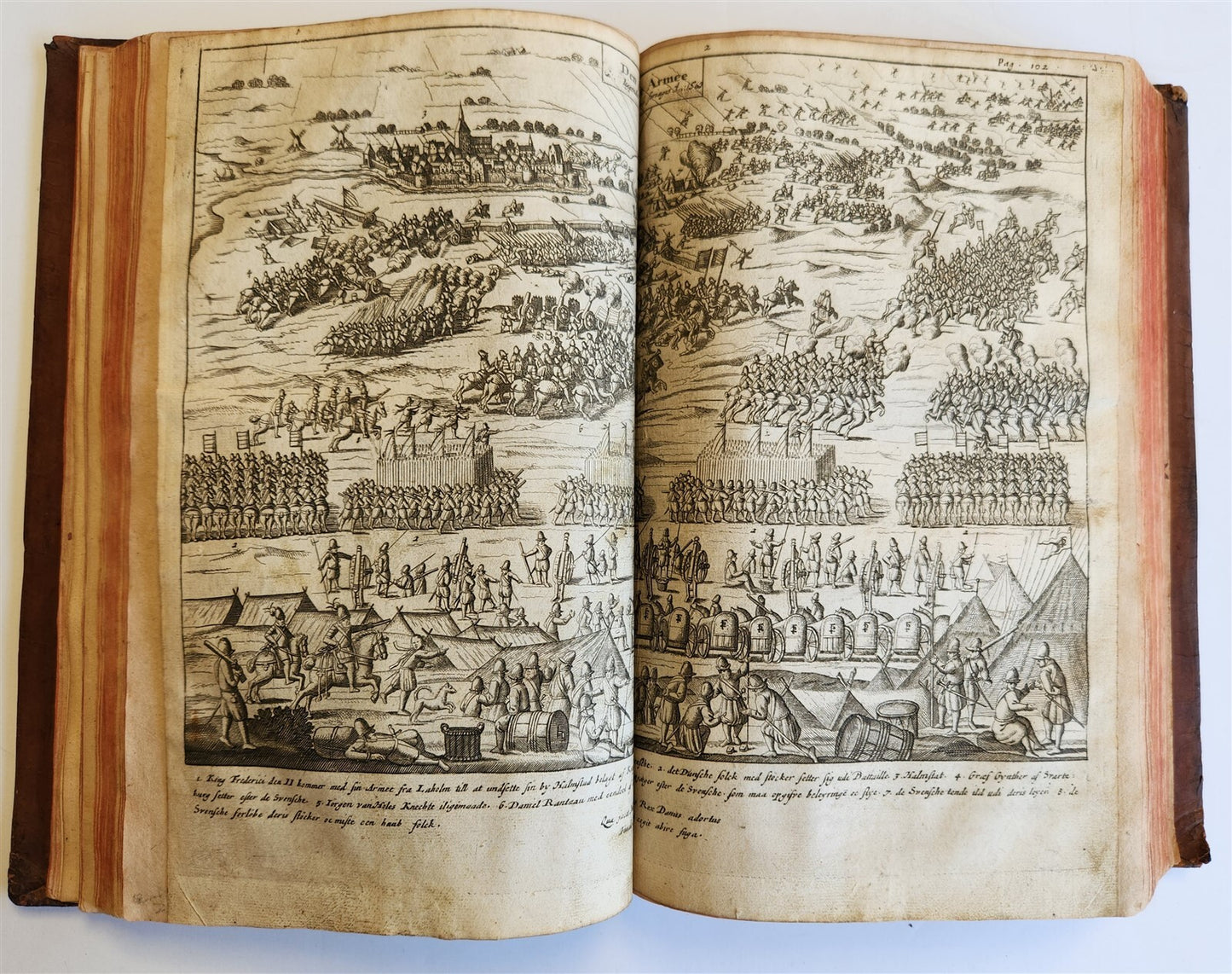 1680 CHRONICLE of DENMARK antique FULLY ILLUSTRATED rare Peder Hanson Resen