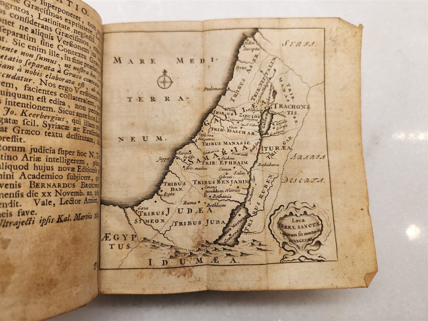 1717 GREEK BIBLE ILLUSTRATED w/ MAPS VELLUM BOUND antique NEW TESTAMENT