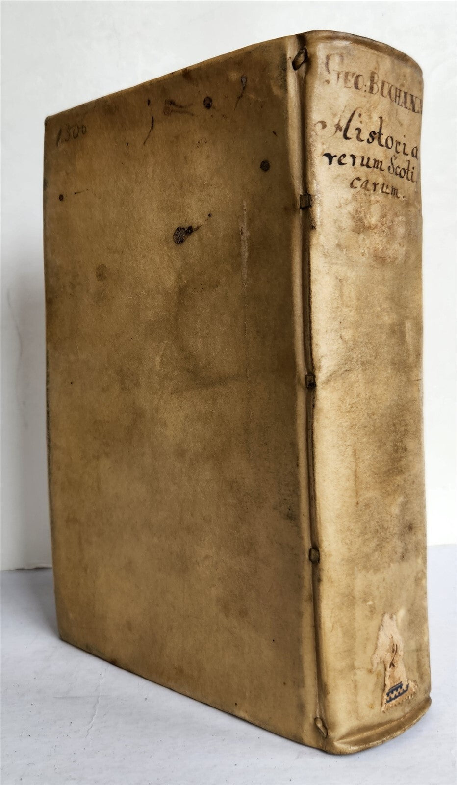 1643 SCOTTISH HISTORY GEORGE BUCHANAN antique Rerum Scoticarum historia VELLUM