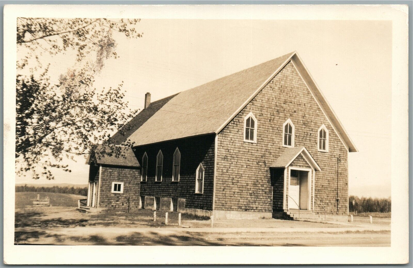 ARTHUR IL MENNONITE CHURCH VINTAGE REAL PHOTO POSTCARD RPPC