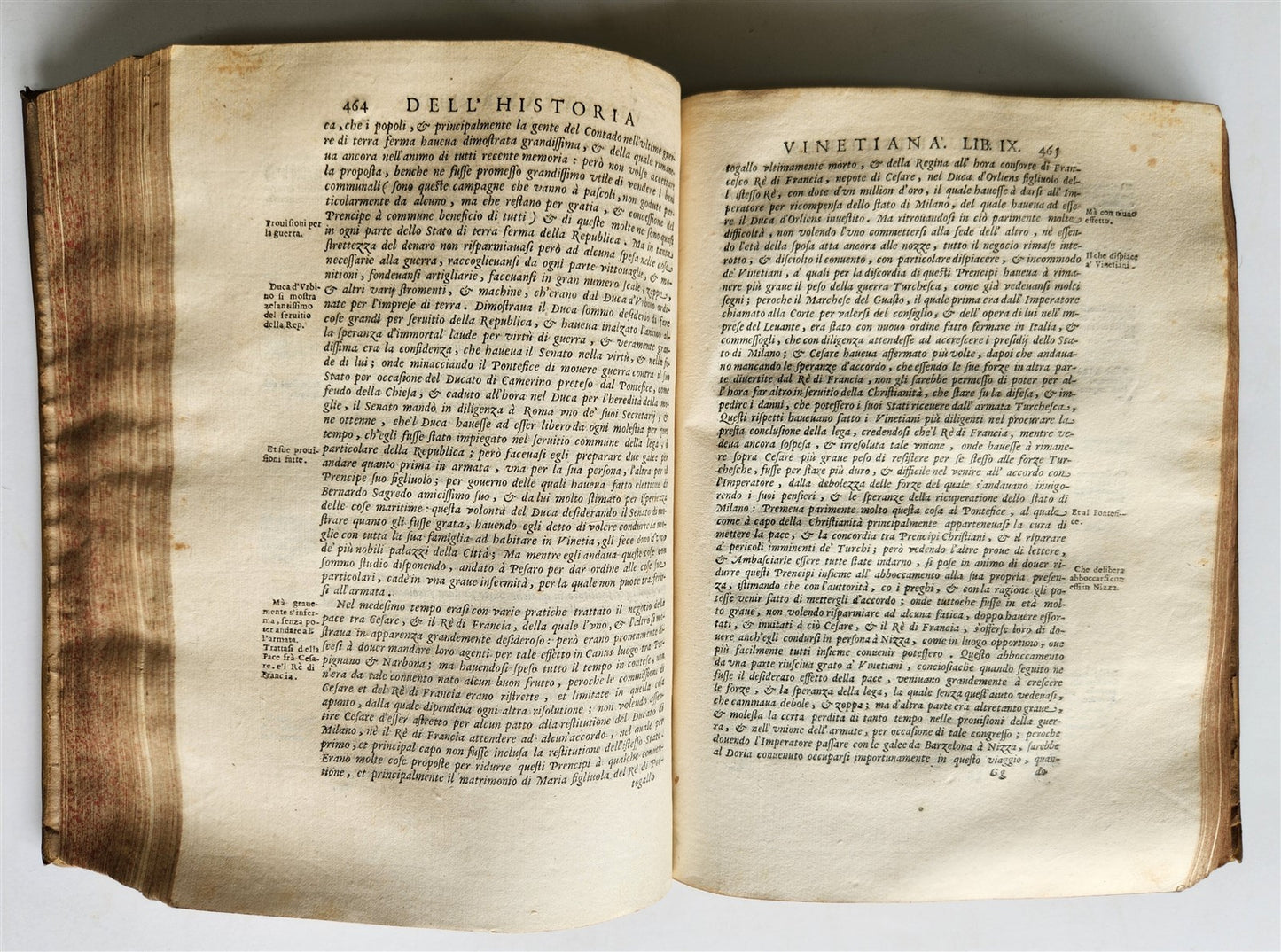 1645 HISTORY of VENICE by PAOLO PARUTA antique VELLUM BOUND 17th CENTURY