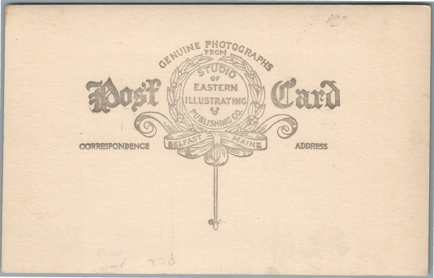 BRIGHTON ME MAPLE STREET ANTIQUE REAL PHOTO POSTCARD RPPC