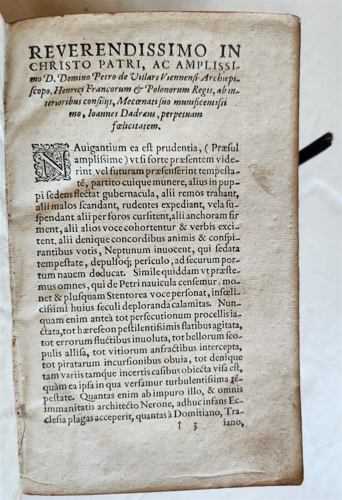 1582 Loci communes similium et dissimilium antique PIGSKIN BINDING 16th CENTURY