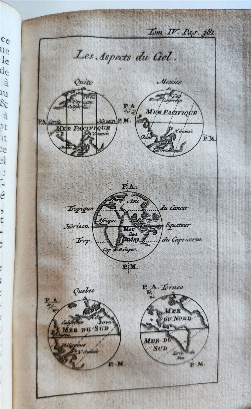 1739 SPECTACLE DE LA NATURE antique ILLUSTRATED w/ ASTRONOMY PLATES & MAPS