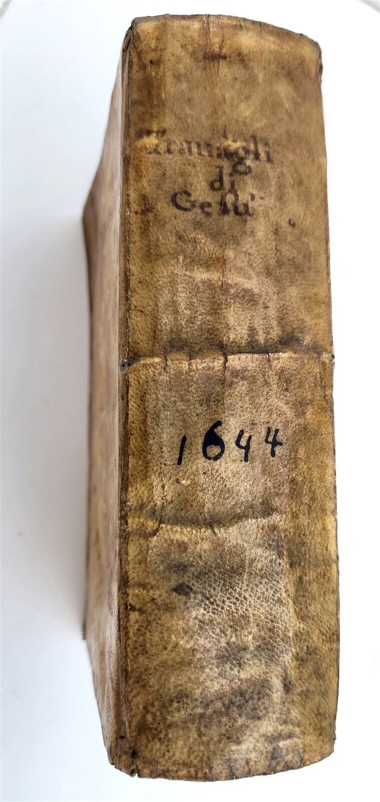 1644 TRAVAGLI DI GIESU by Fr. Tomaso di Gesu antique Travails of Jesus VELLUM
