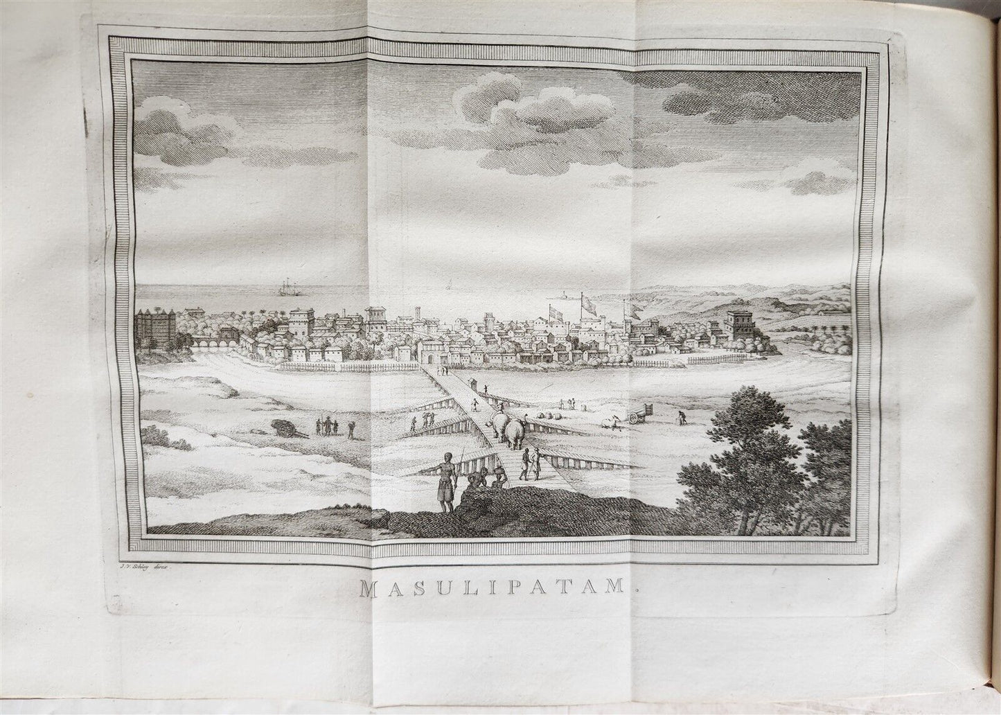 1755 TRAVELS TO EAST INDIES CEYLON antique Histoire generale des voyages ILLUSTR