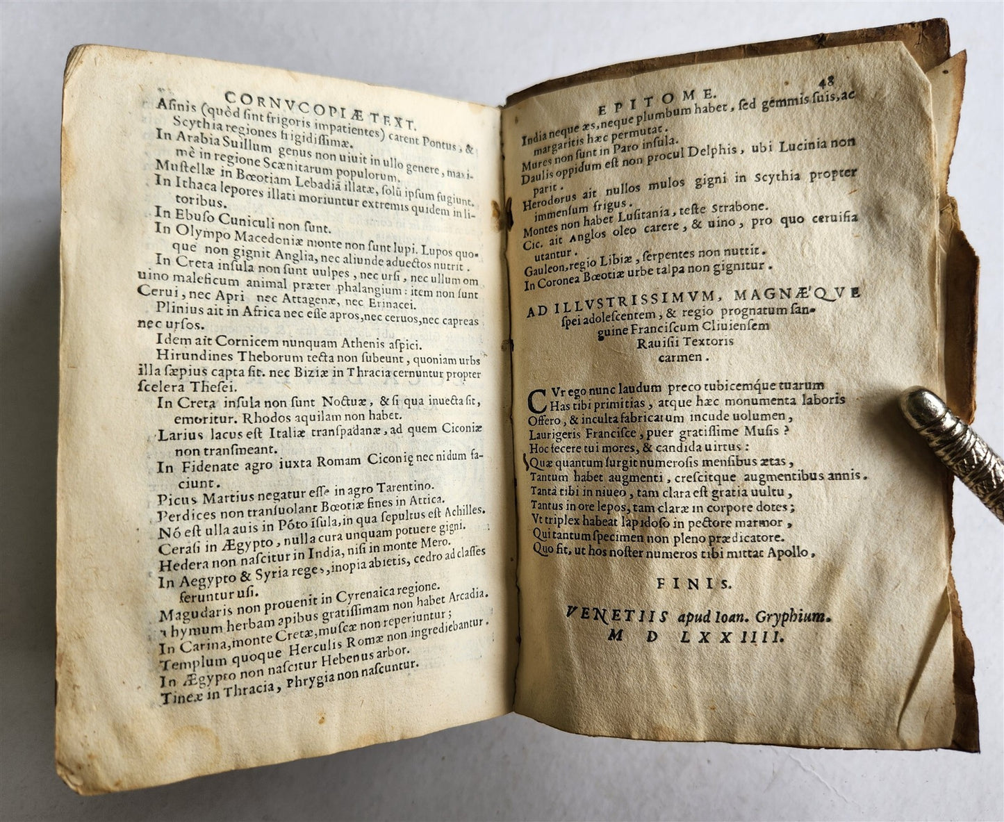 1574 Jean TIXIER antique VELLUM BOUND Officinae Ioannis Rauisii Textoris