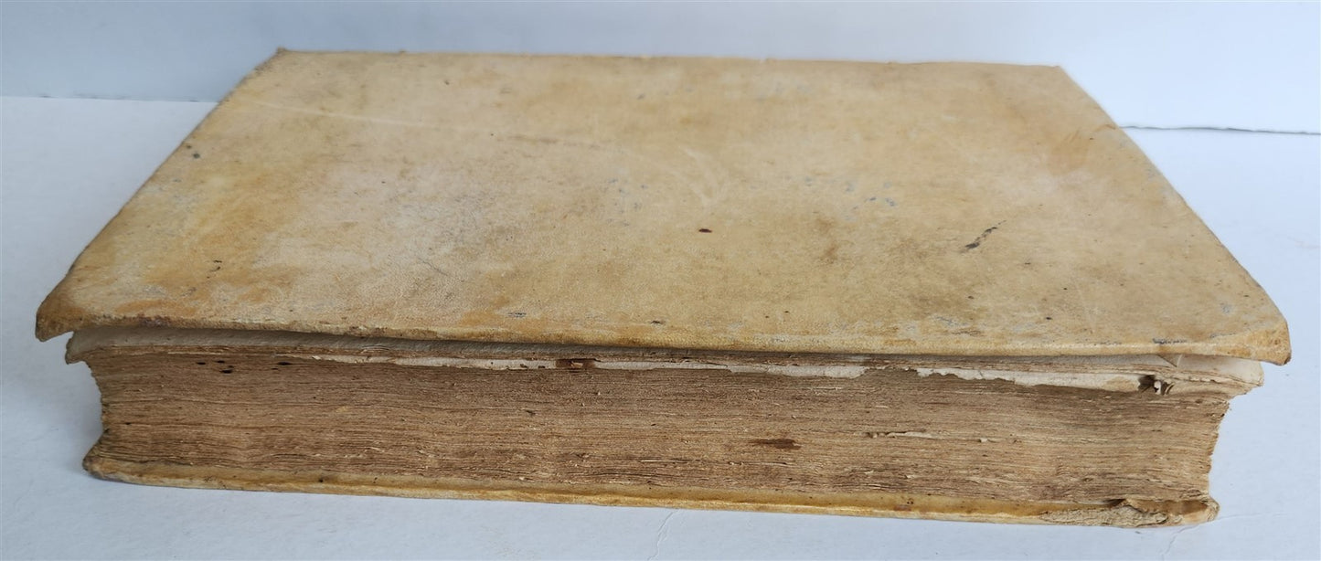 1720s LAW BOOK INDEX GENERALIS CONCLUSIONUM antique VELLUM BOUND FOLIO Vol.1