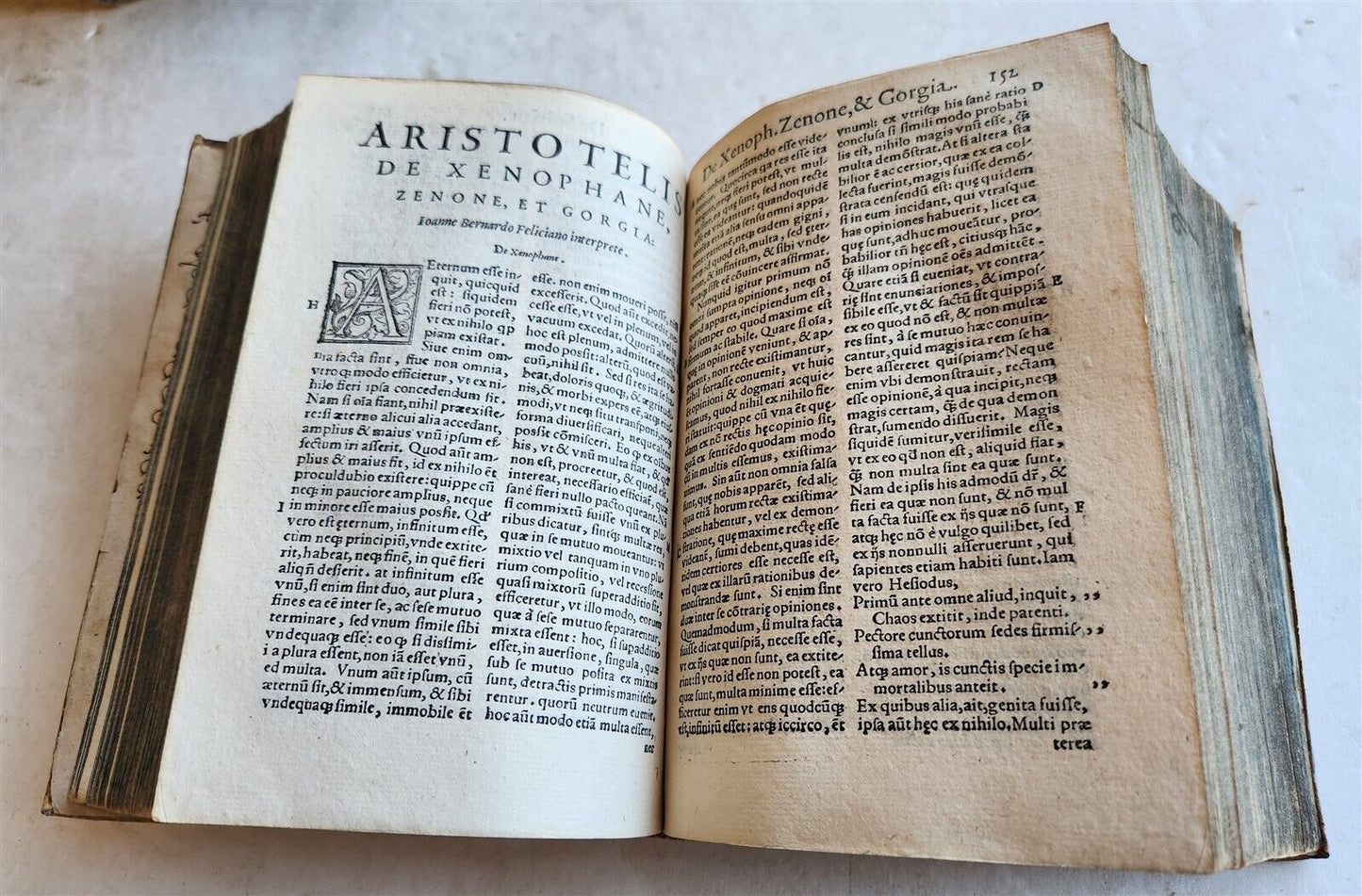 1574 antique ILLUSTRATED ARISTOTLE METAPHYSICORUM COMMENTARY by IBN RUSHD VELLUM