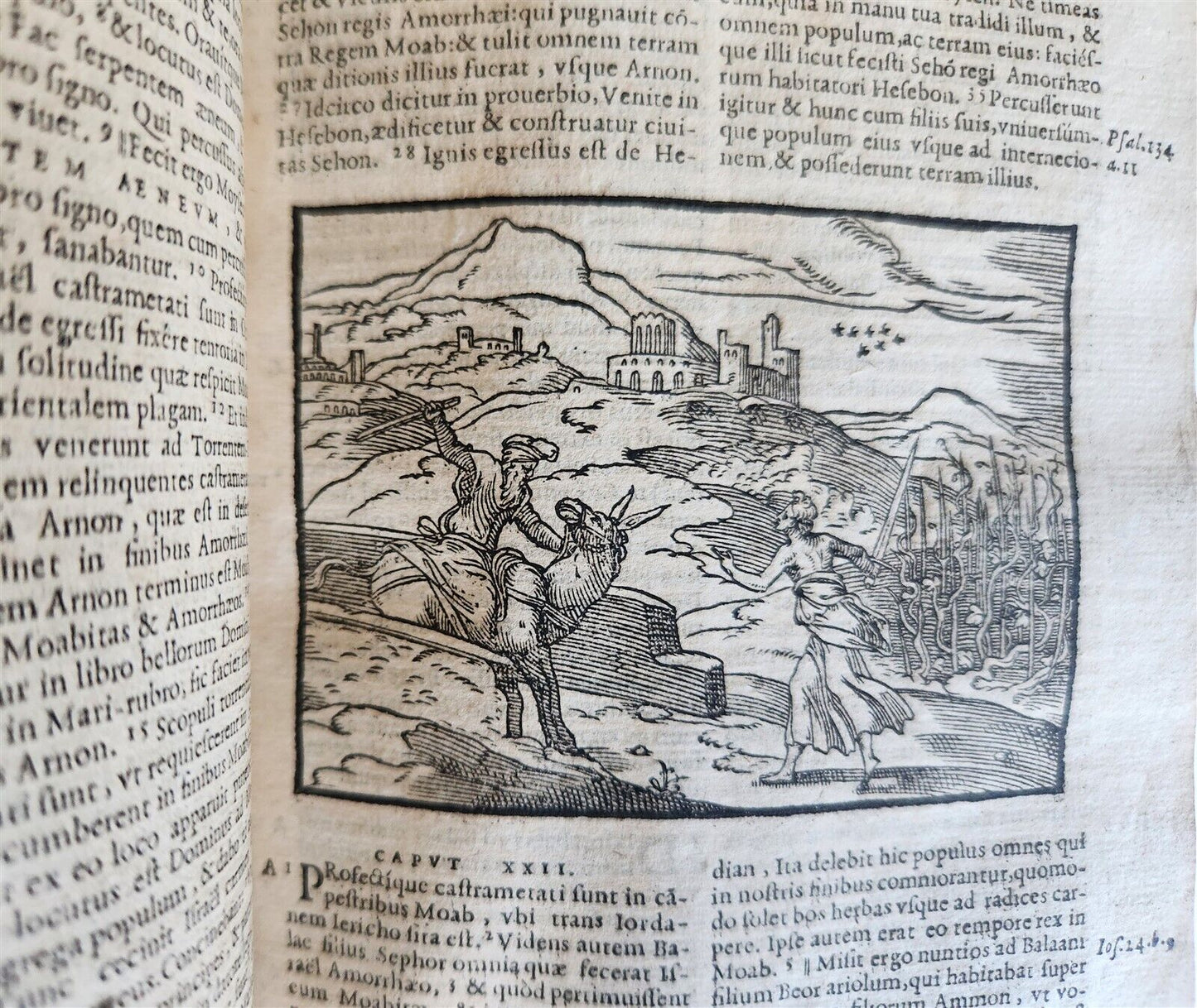 1573 BIBLE in LATIN antique FULLY ILLUSTRATED Old & New Testament
