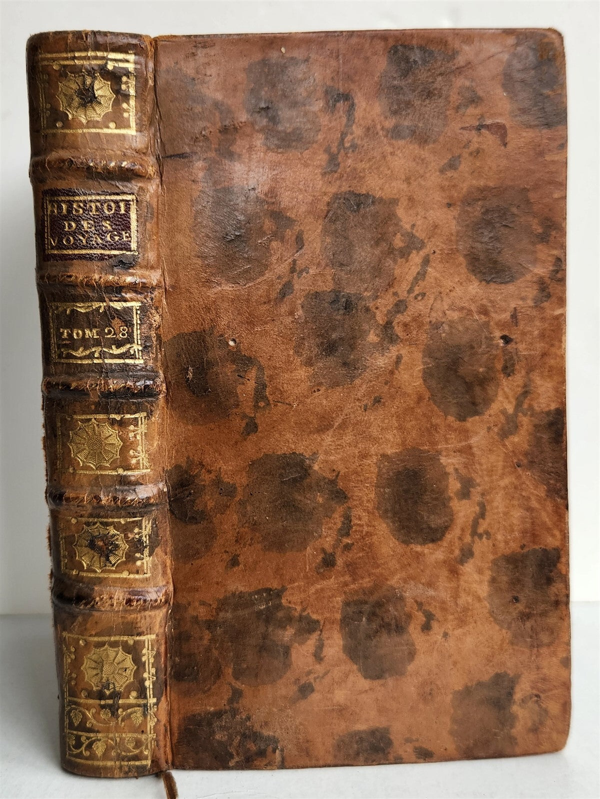 1749 HISTOIRE des VOYAGES antique vol. 28 illustrated CHINA TRAVELS