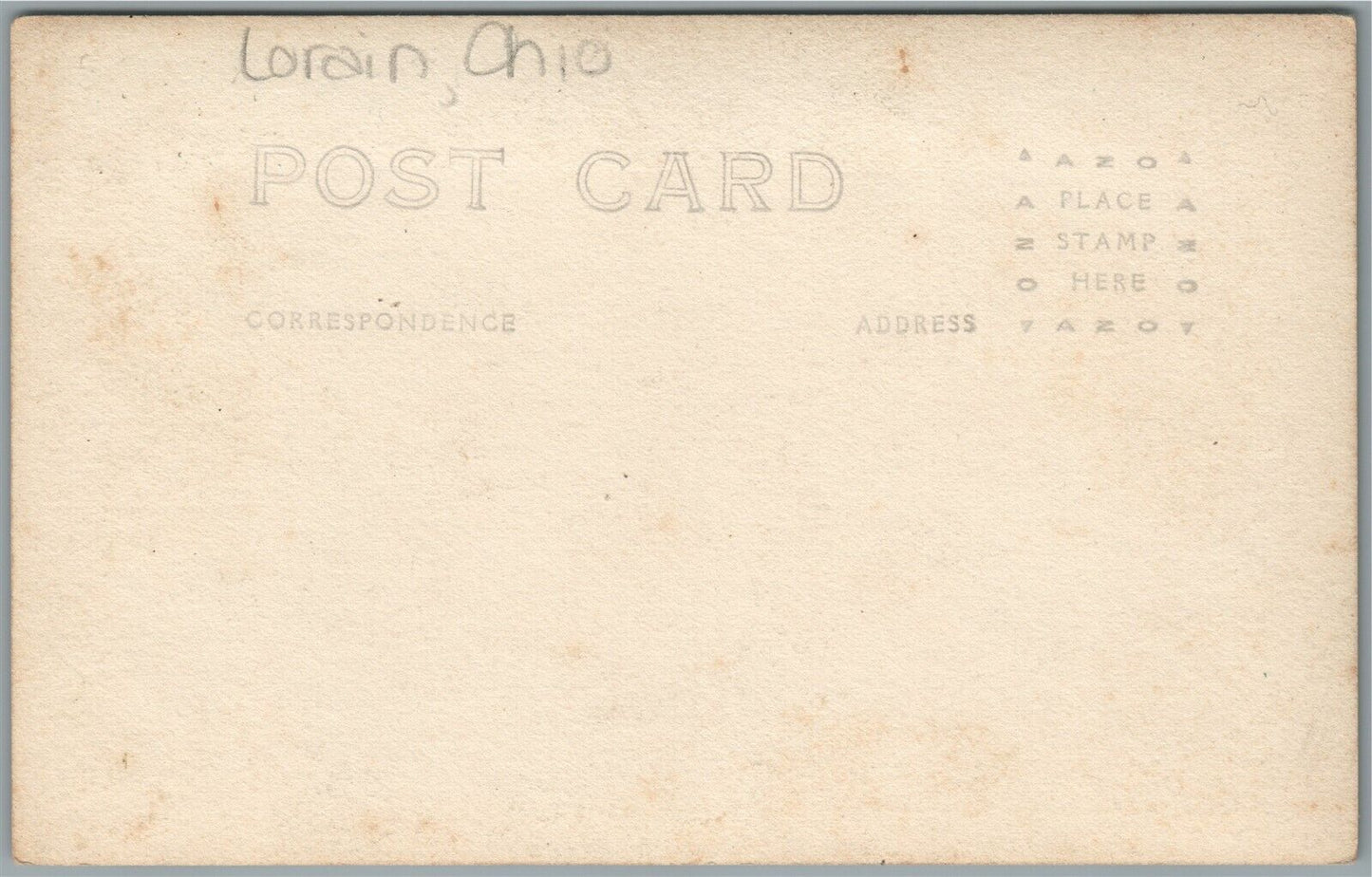 LORAIN OH CAR GARAGE LOCKED CARS DAMAGE SCENE ANTIQUE REAL PHOTO POSTCARD RPPC