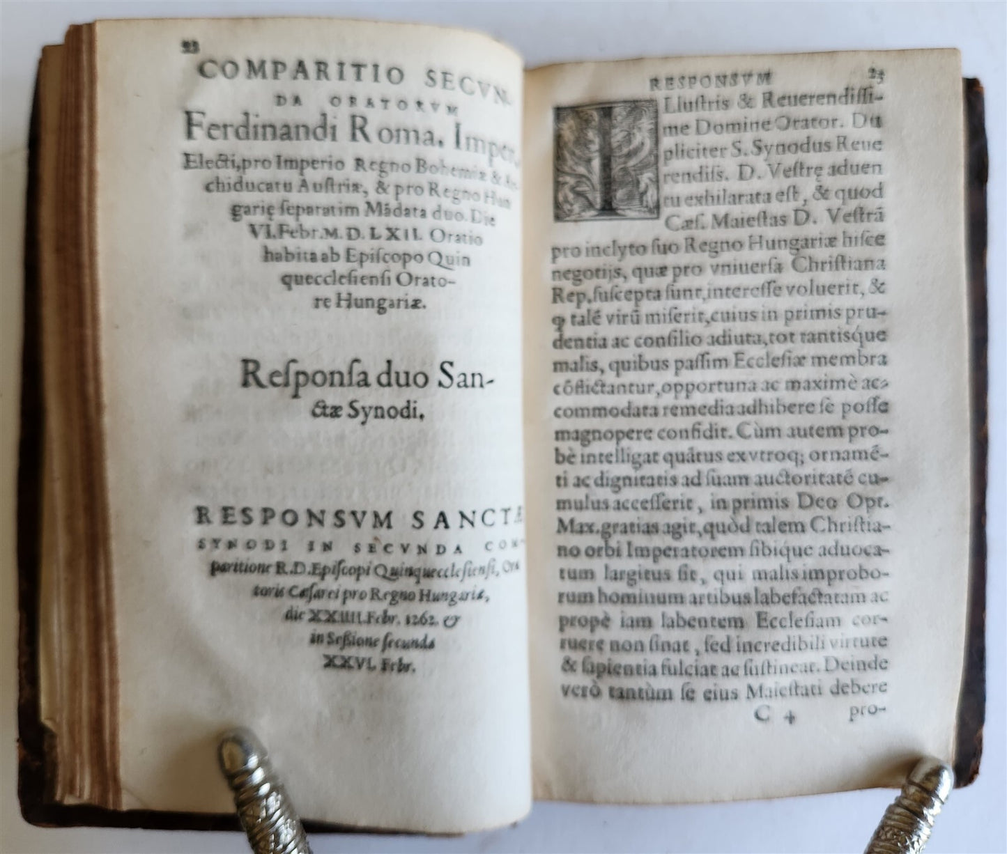 1565 Ex actis concilii Tridentini by Gerwin CALENIUS antique COUNCIL of TRENT