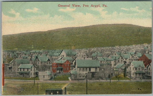 PEN ARGYL PA GENERAL VIEW ANTIQUE POSTCARD
