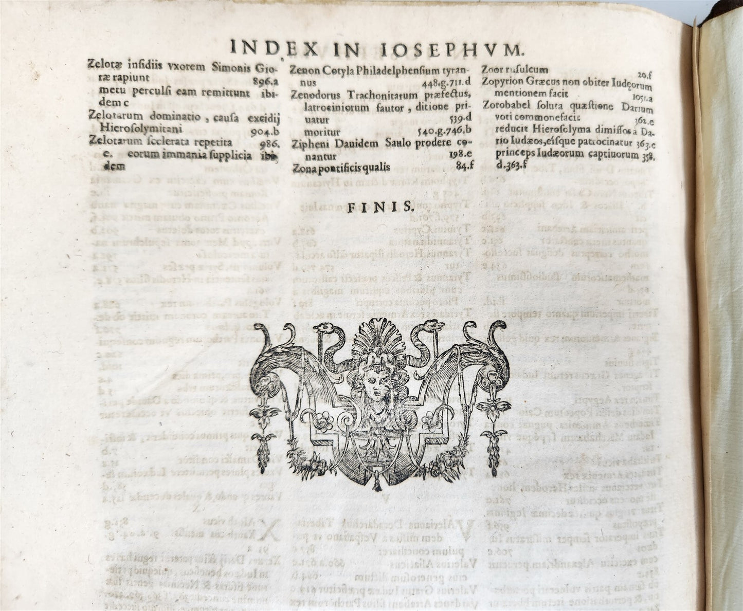 1611 FLAVIUS JOSEPHUS GREEK LATIN EDITION antique FOLIO