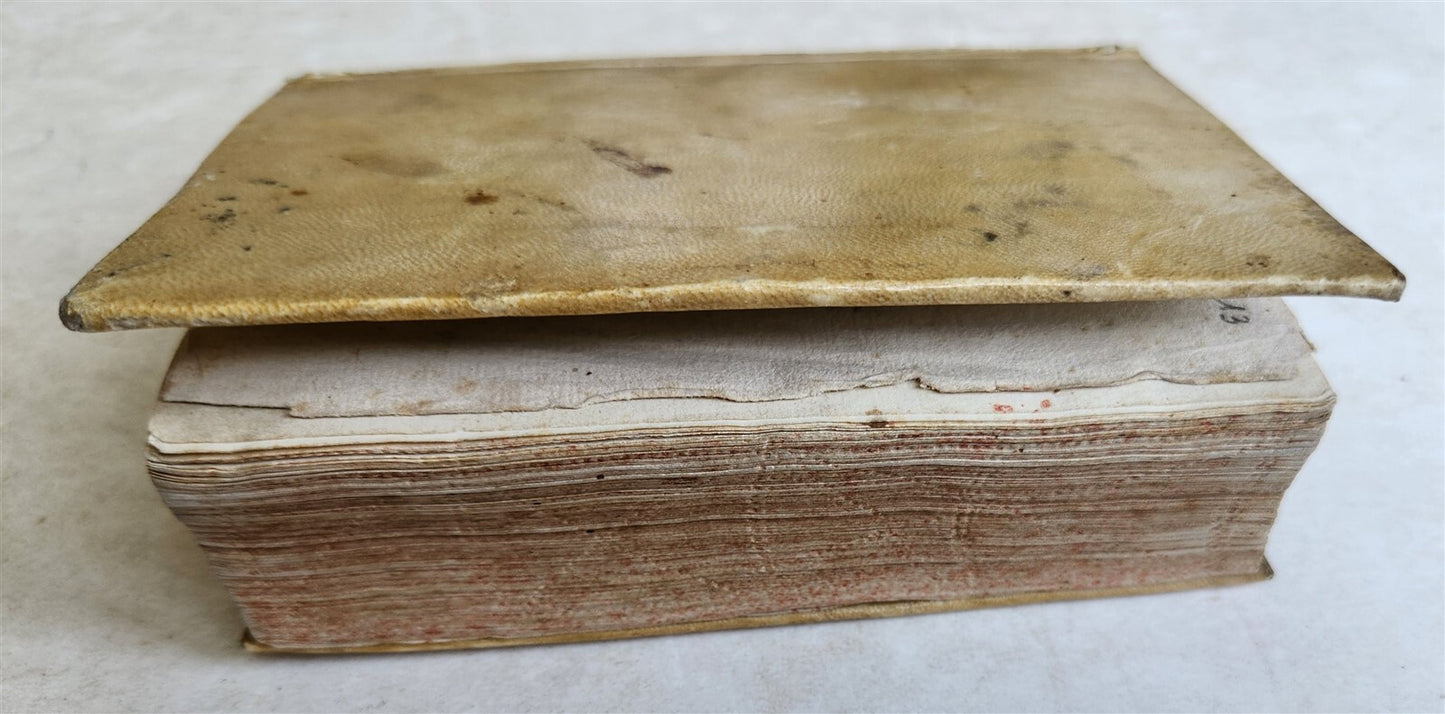 1550 EXPOSITION ON THE CREED antique 16th CENTURY vellum binding