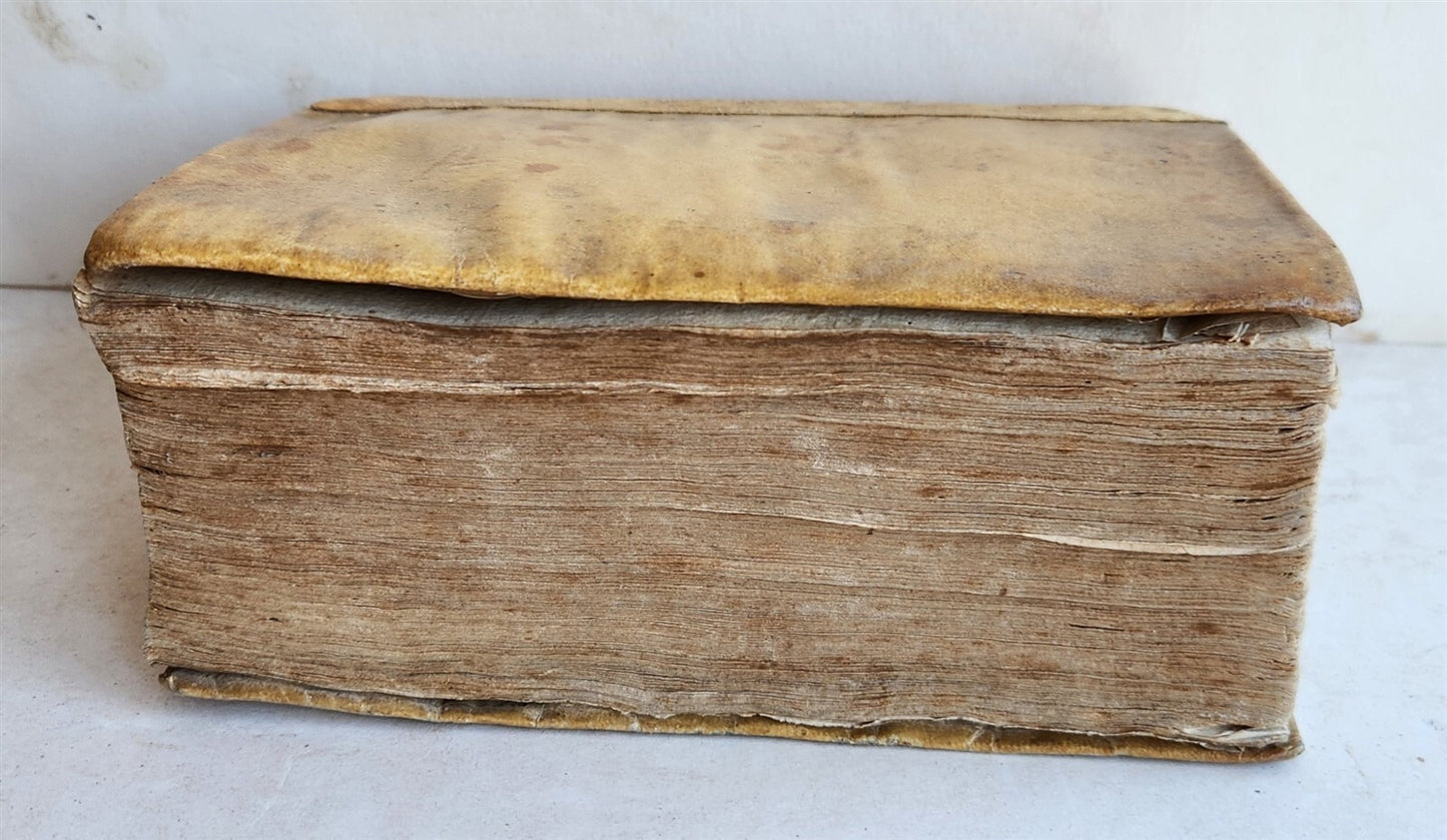 1633 WORLD'S HISTORY by H. Turselin antique in FRENCH vellum bound