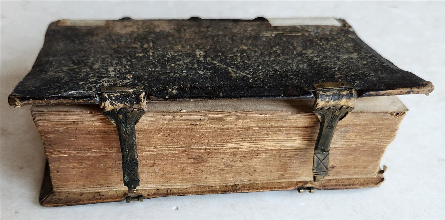 1561 THEOLOGY by FLORIAN TREFLER antique PIGSKIN BINDING 16th CENTURY