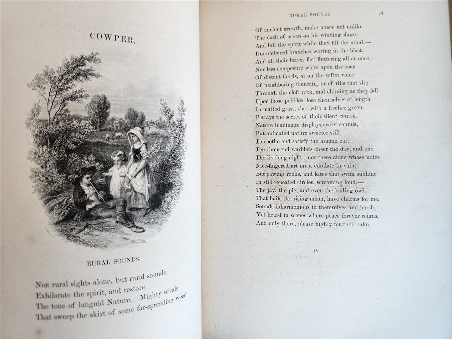 1859 ILLUSTRATED A GALLERY OF FAMOUS ENGLISH AND AMERICAN POETS antique