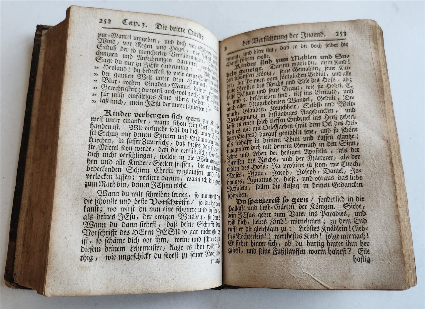 1746 DANGER of MANIFOLD TEMPTATIONS TO EVIL antique in GERMAN theology