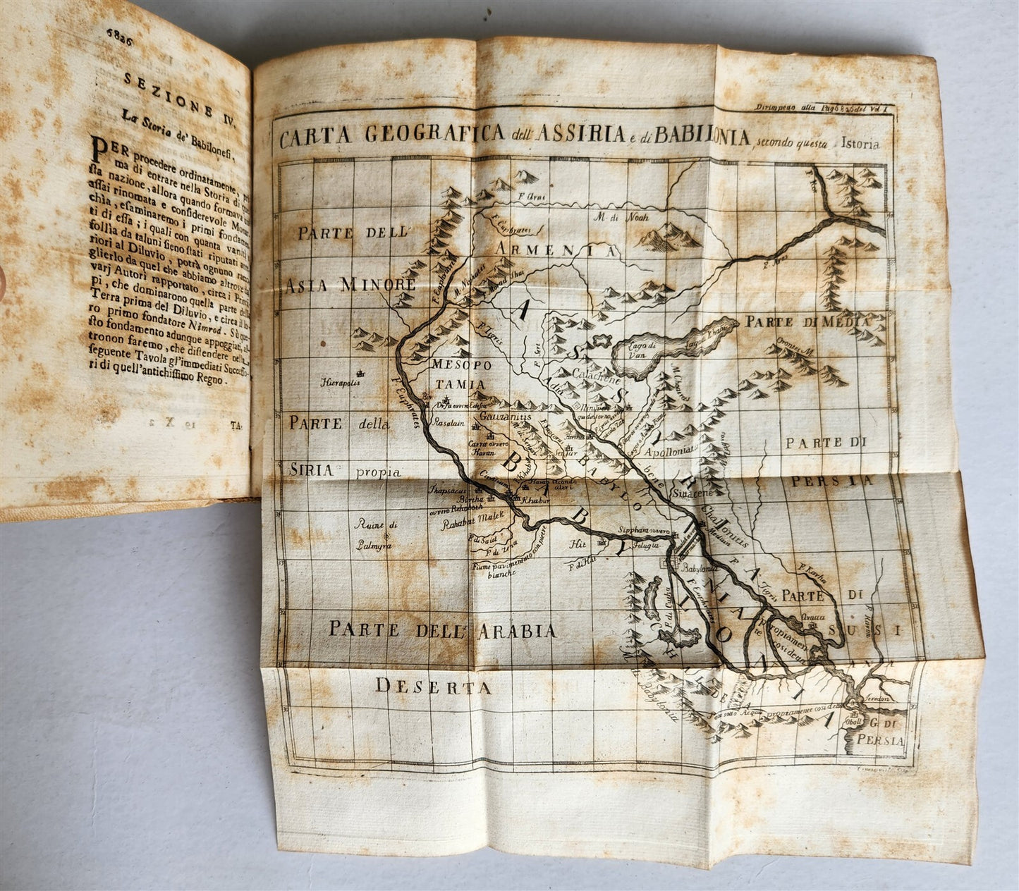 1741 UNIVERSAL HISTORY 7 VOLUMES antique ILLUSTRATED w/ MAPS in ITALIAN vellum