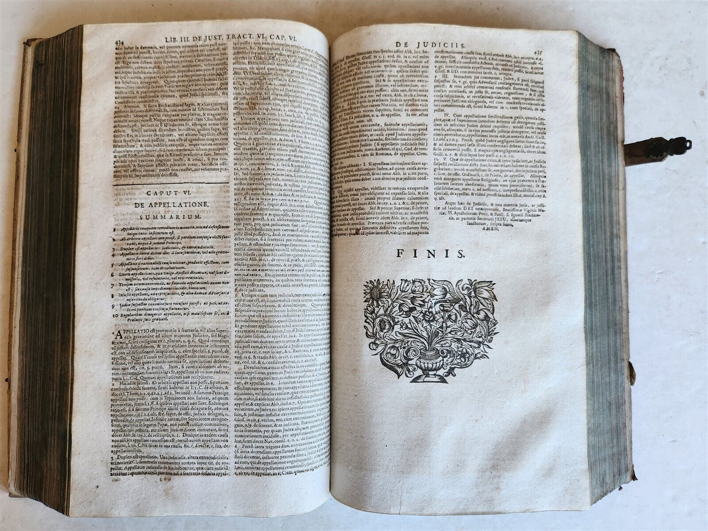 1709 THEOLOGY by PAUL LAYMANN antique BLIND STAMPED PIGSKIN BOUND FOLIO