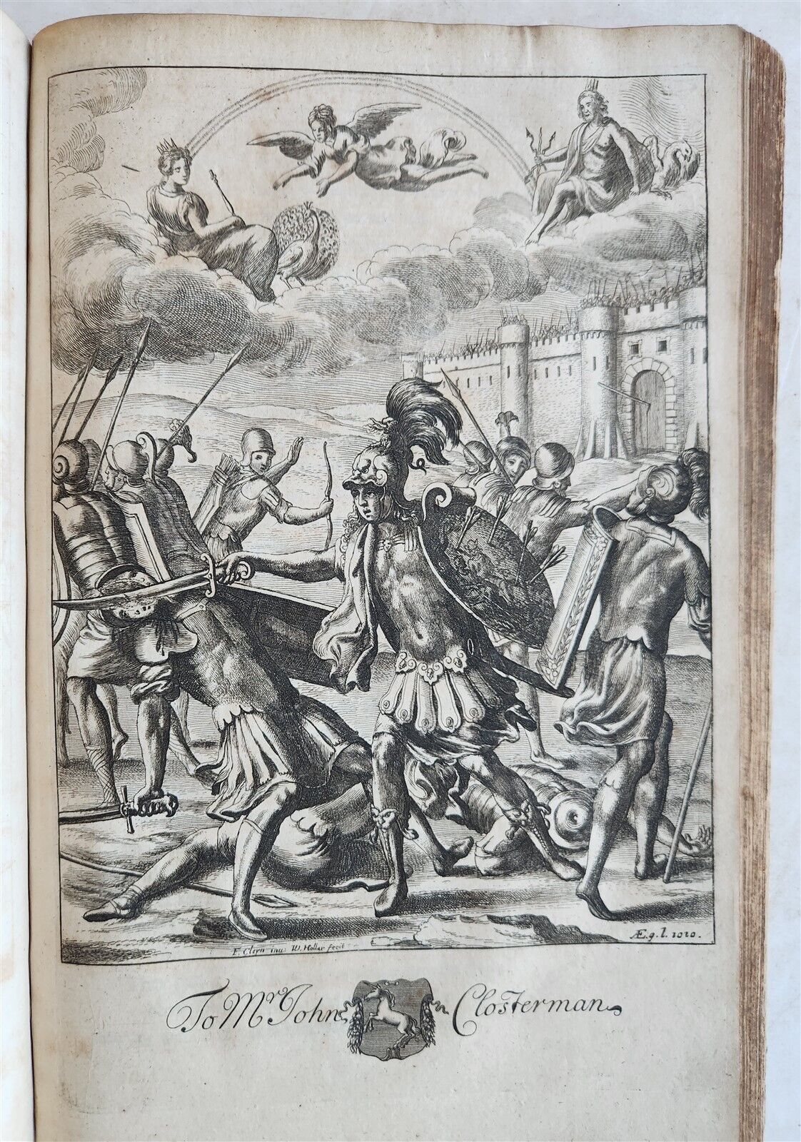 1697 WORKS of VIRGIL by DRYDEN antique ILLUSTRATED w/ 101 AMAZING PLATES