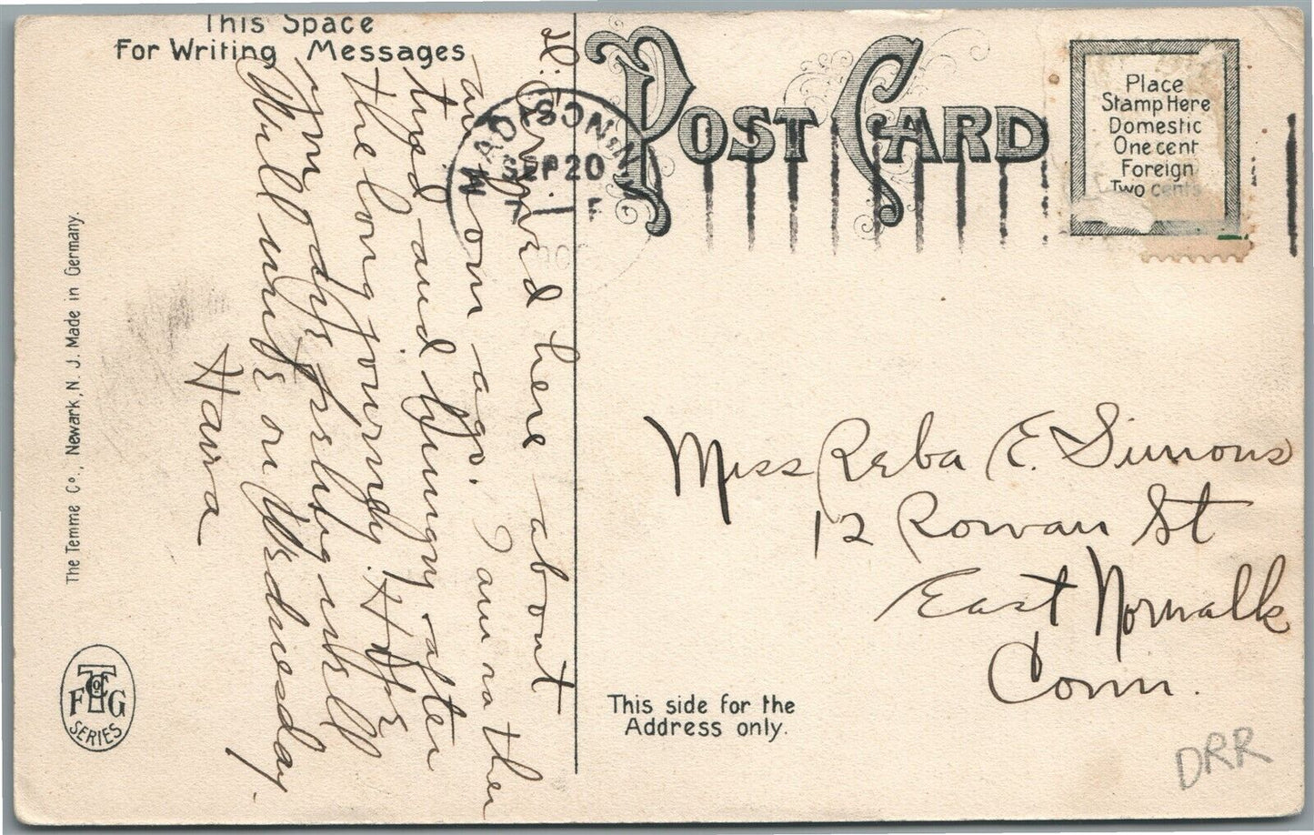 MADISON NJ YMCA ANTIQUE POSTCARD