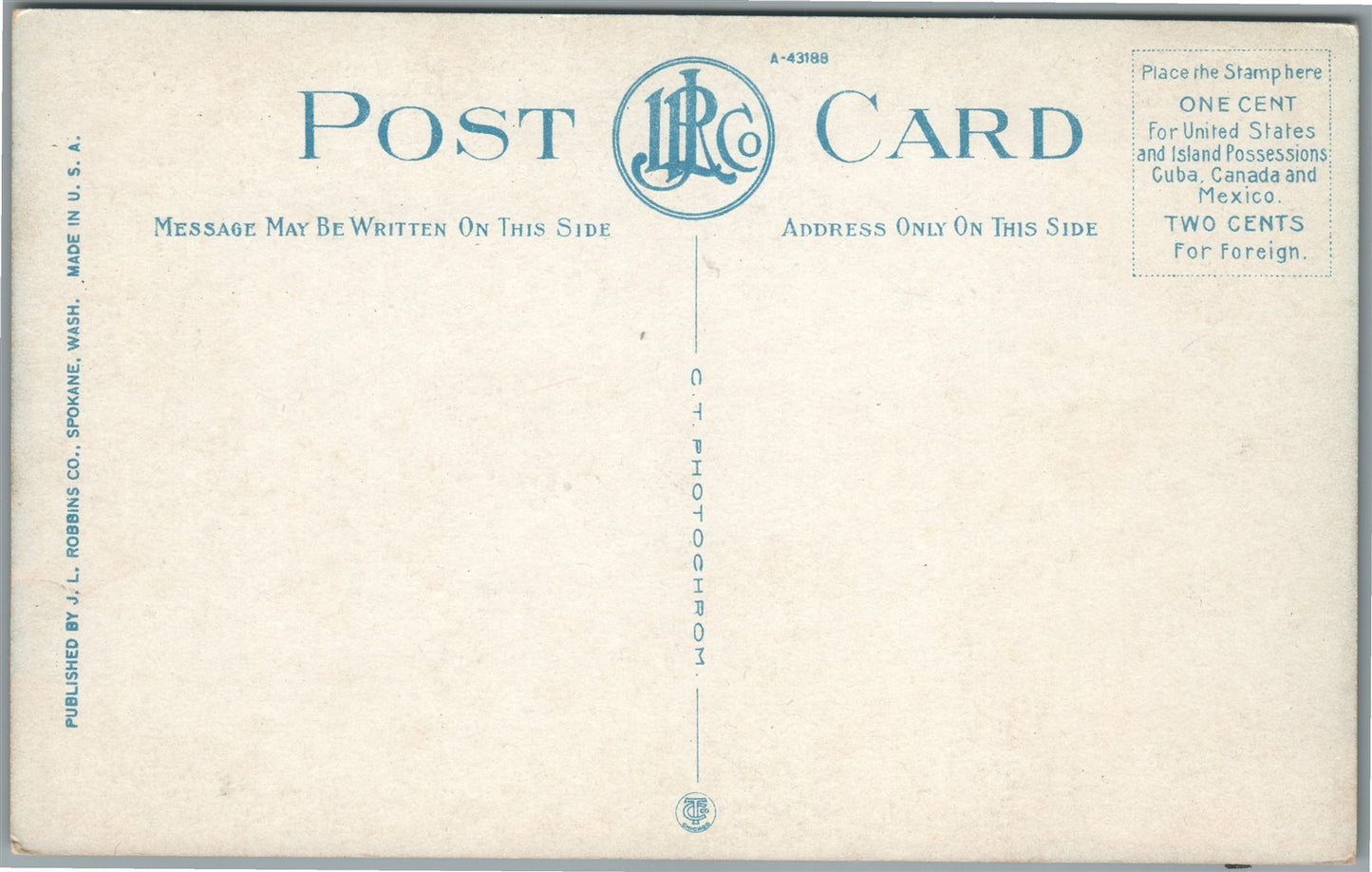SPOKANE WA LOADING TIMBER ANTIQUE POSTCARD