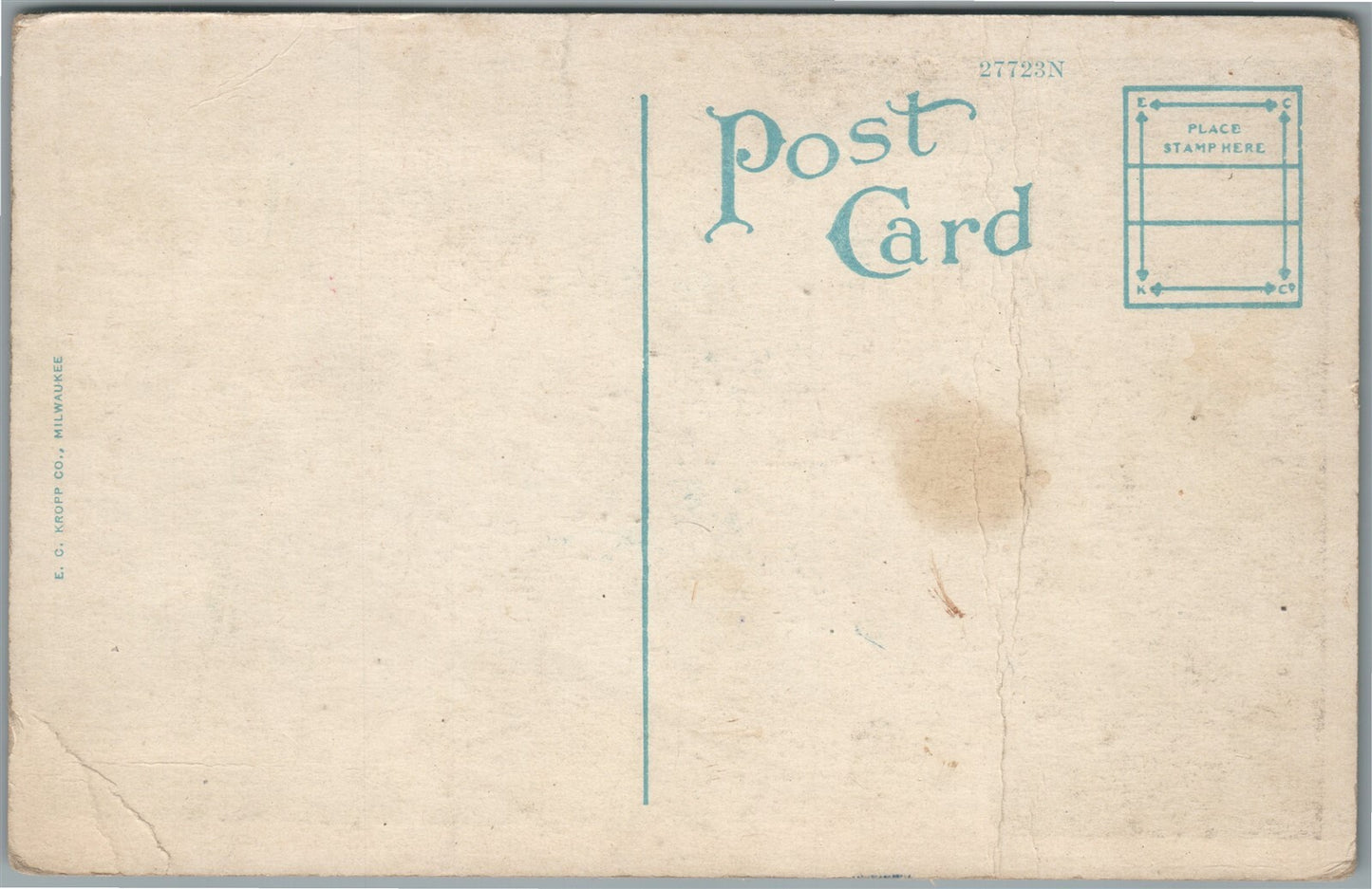 HURLEY WI CATHOLIC CHURCH ANTIQUE POSTCARD