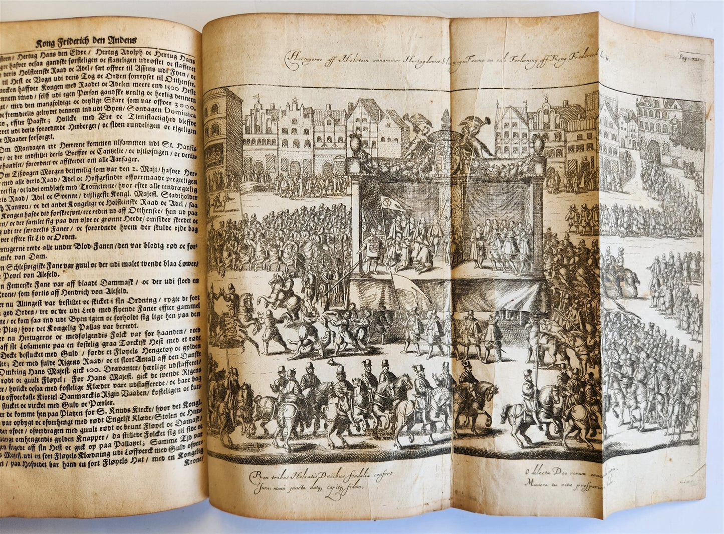 1680 CHRONICLE of DENMARK antique FULLY ILLUSTRATED rare Peder Hanson Resen
