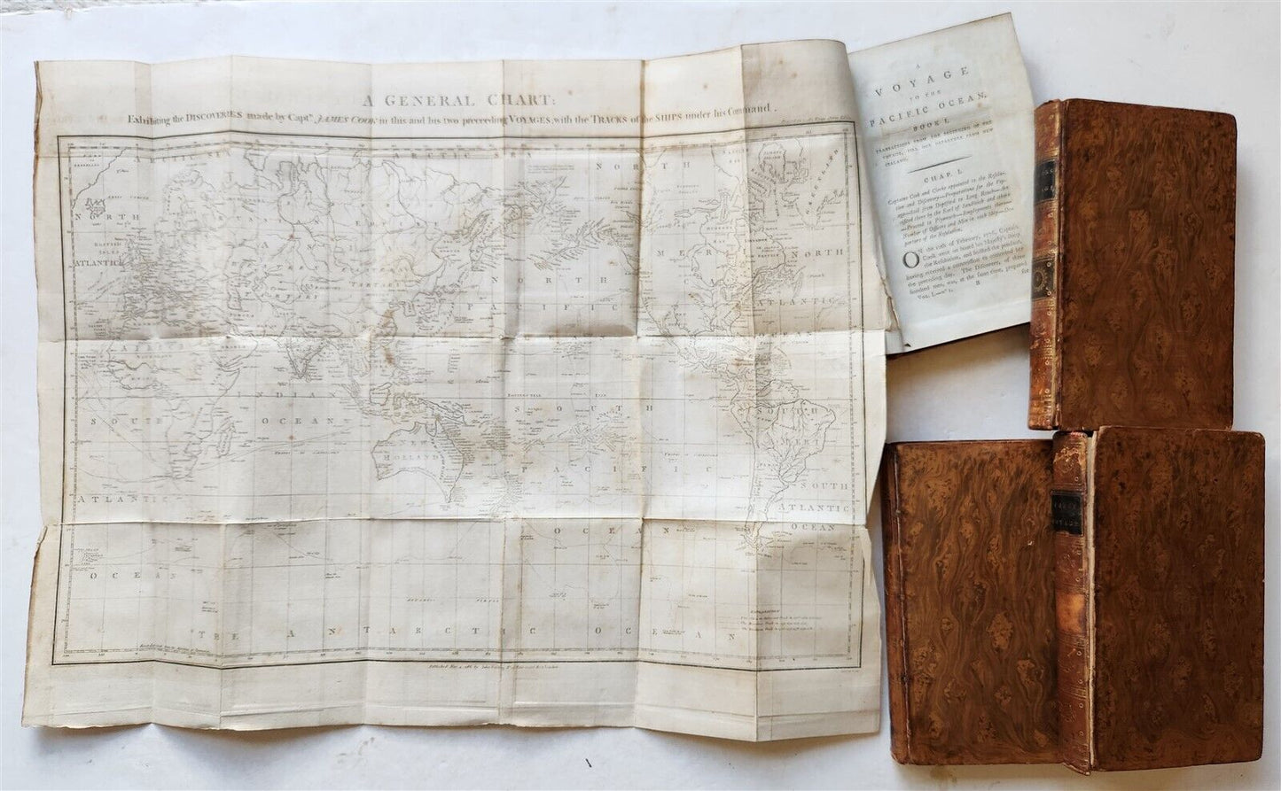 1785-86 VOYAGE of CAPTAIN COOK 4 vols ILLUSTRATED w/ 48 PLATES antique ENGLISH