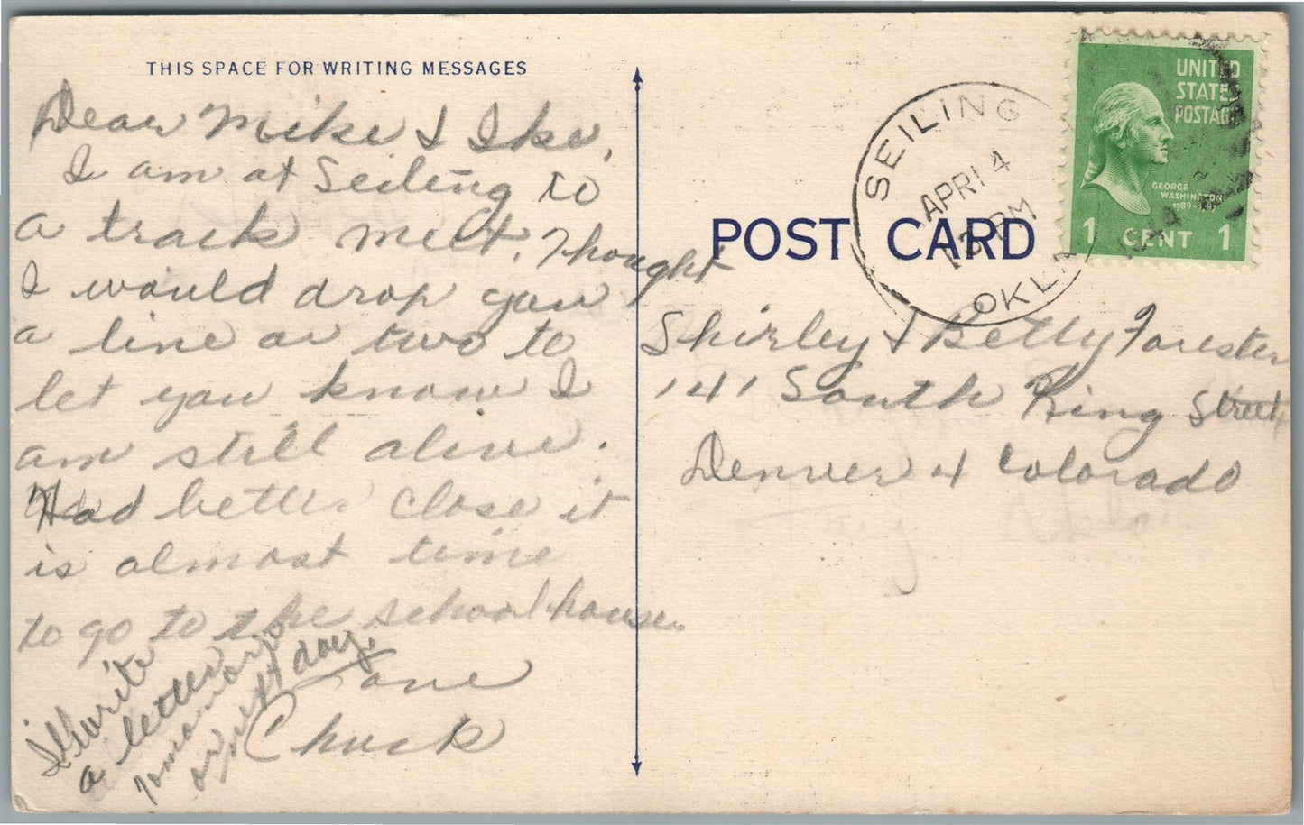AMERICAN WWII ERA COMIC ANTIQUE POSTCARD